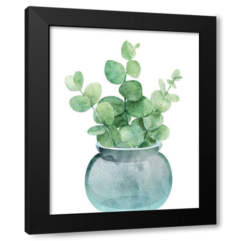Eucalyptus II Black Modern Wood Framed Art Print by Robinson, Tamara
