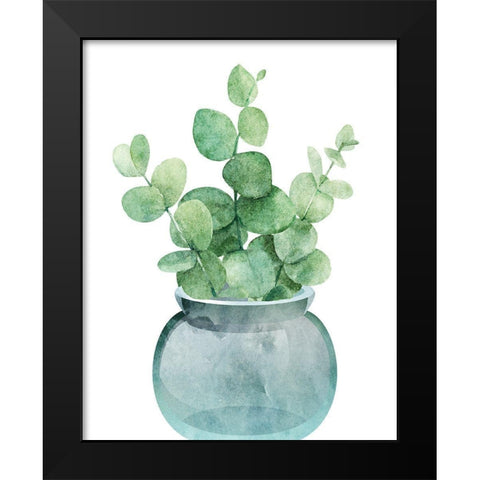Eucalyptus II Black Modern Wood Framed Art Print by Robinson, Tamara