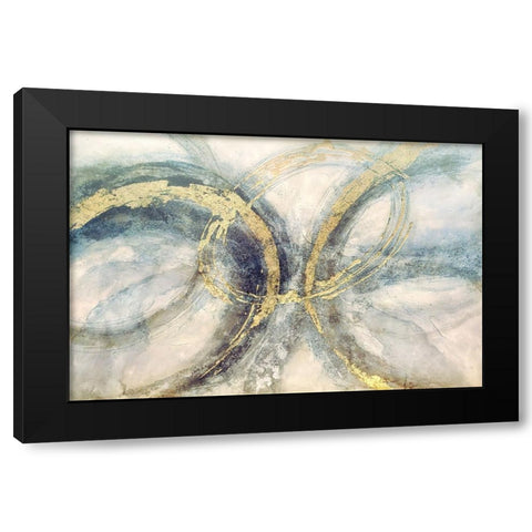Breath and Awareness Black Modern Wood Framed Art Print with Double Matting by Dundon, Denise