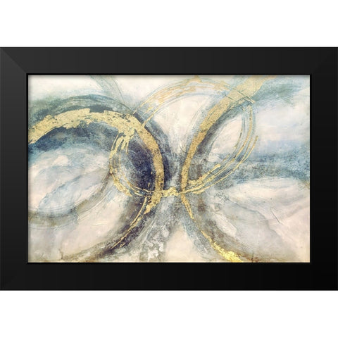 Breath and Awareness Black Modern Wood Framed Art Print by Dundon, Denise