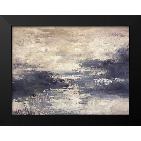 Water Spirits Black Modern Wood Framed Art Print by Dundon, Denise