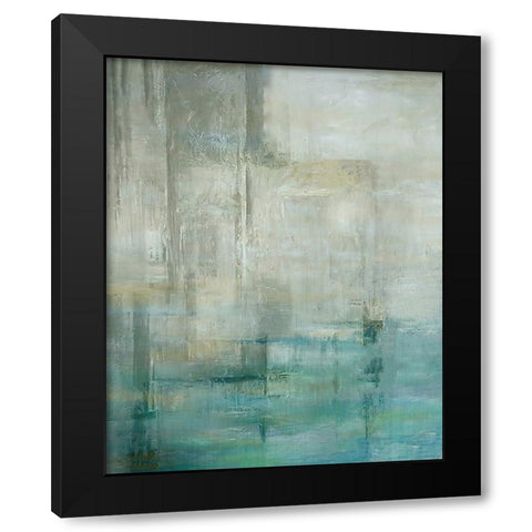 Out and In Black Modern Wood Framed Art Print with Double Matting by Dundon, Denise