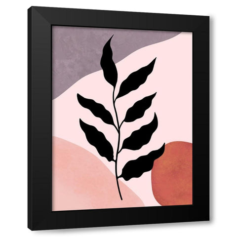 Plant Stem II Black Modern Wood Framed Art Print with Double Matting by Dundon, Denise