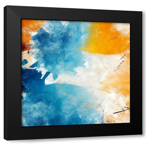 Sunny Side Up Black Modern Wood Framed Art Print by Dundon, Denise