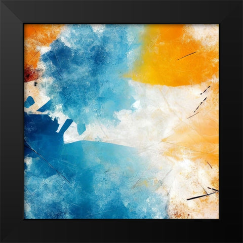 Sunny Side Up Black Modern Wood Framed Art Print by Dundon, Denise