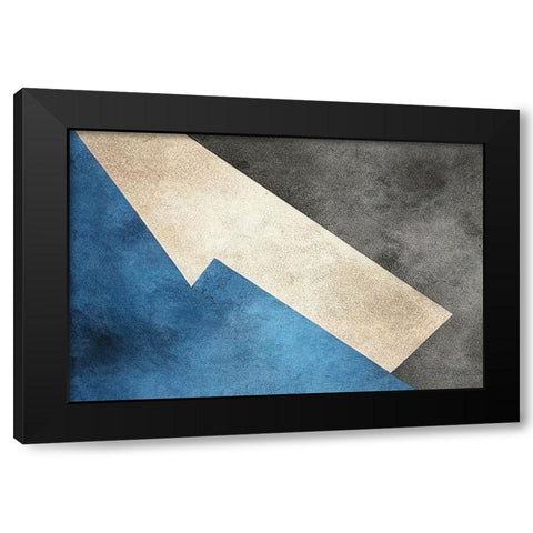 This End Up Black Modern Wood Framed Art Print by Dundon, Denise