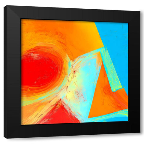 Day at the Beach Black Modern Wood Framed Art Print by Dundon, Denise