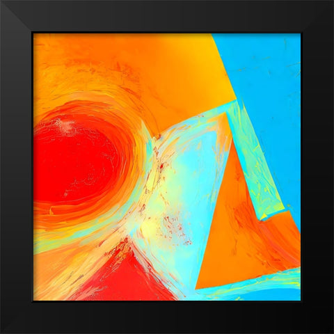 Day at the Beach Black Modern Wood Framed Art Print by Dundon, Denise