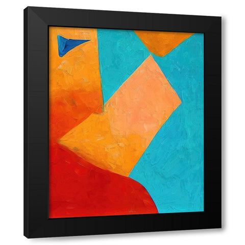 Lake Days Black Modern Wood Framed Art Print with Double Matting by Dundon, Denise