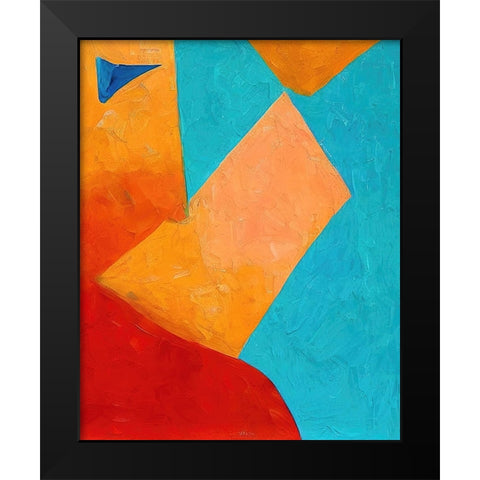 Lake Days Black Modern Wood Framed Art Print by Dundon, Denise