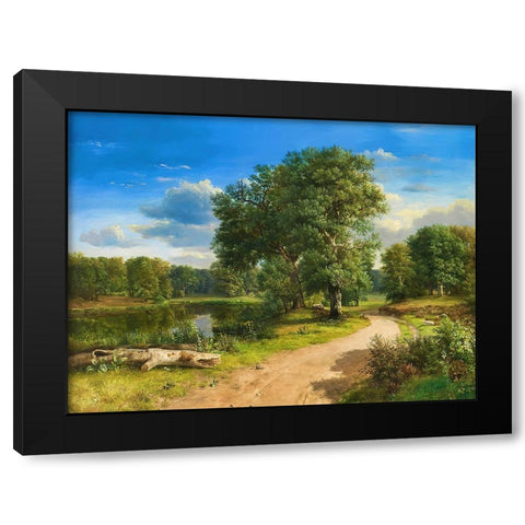Fine Summer Day Black Modern Wood Framed Art Print with Double Matting by Dundon, Denise