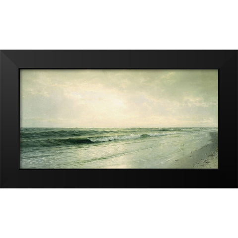 Quiet Seascape Black Modern Wood Framed Art Print by Dundon, Denise
