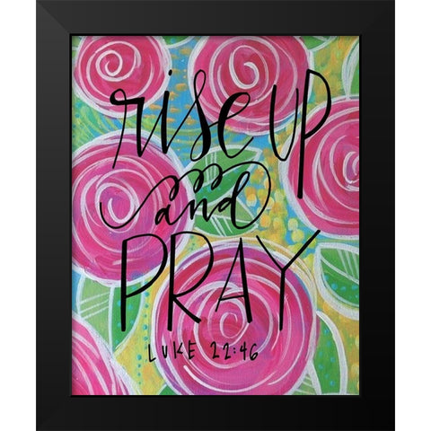 Rise Up Black Modern Wood Framed Art Print by Wieners, Valerie