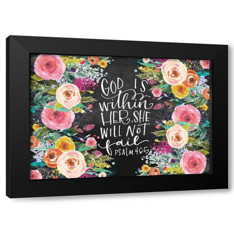 God Is Black Modern Wood Framed Art Print with Double Matting by Wieners, Valerie