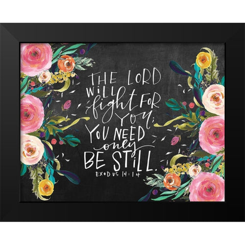 The Lord Black Modern Wood Framed Art Print by Wieners, Valerie