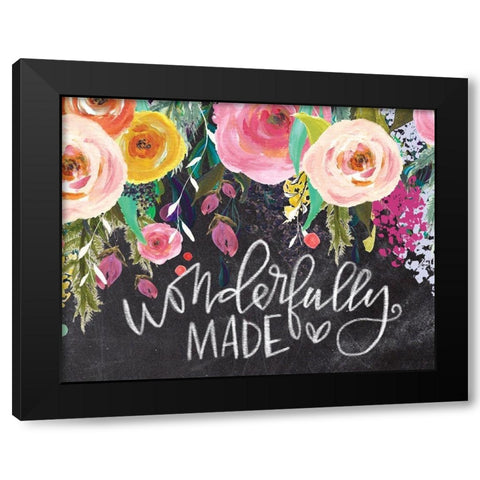 Wonderfully Made Black Modern Wood Framed Art Print with Double Matting by Wieners, Valerie