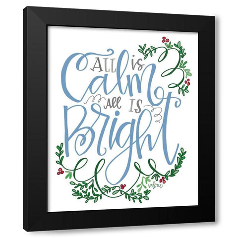 All is Calm Black Modern Wood Framed Art Print by Wieners, Valerie