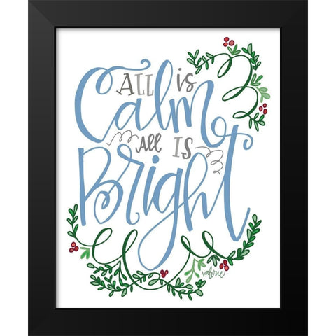 All is Calm Black Modern Wood Framed Art Print by Wieners, Valerie