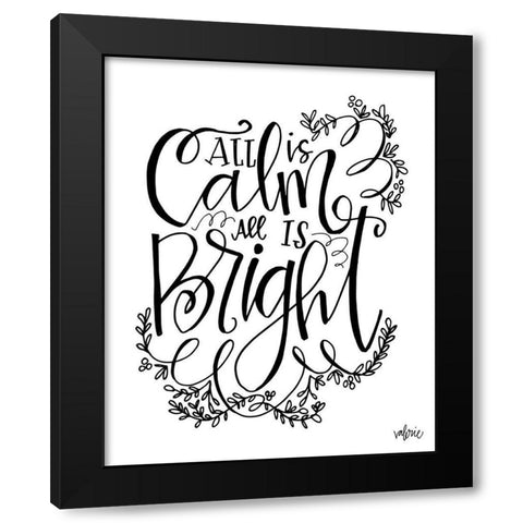 All is Calm Black Modern Wood Framed Art Print by Wieners, Valerie