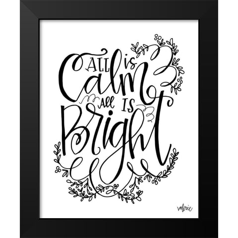 All is Calm Black Modern Wood Framed Art Print by Wieners, Valerie