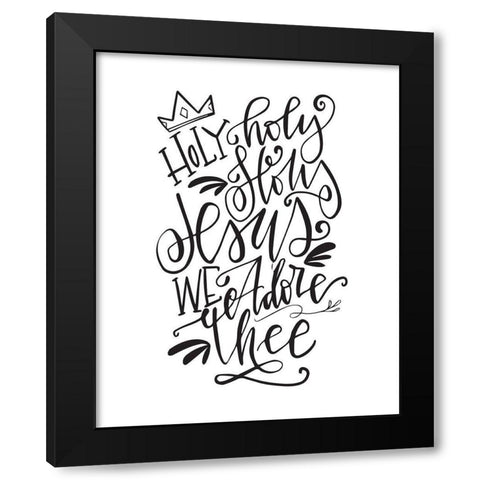 Holy Night Black Modern Wood Framed Art Print by Wieners, Valerie