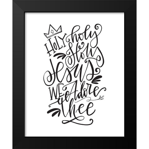 Holy Night Black Modern Wood Framed Art Print by Wieners, Valerie