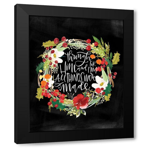 All Things Were Made Black Modern Wood Framed Art Print by Wieners, Valerie