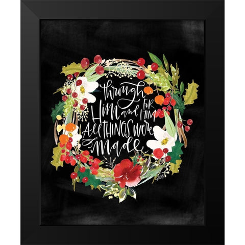 All Things Were Made Black Modern Wood Framed Art Print by Wieners, Valerie