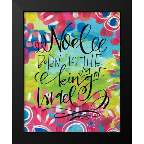 Noel - Color Black Modern Wood Framed Art Print by Wieners, Valerie