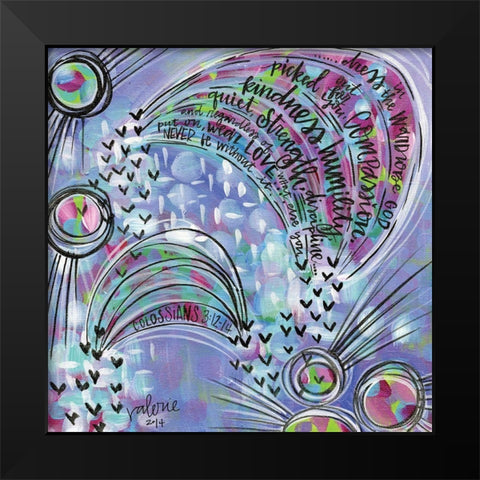 Wardrobe of God Black Modern Wood Framed Art Print by Wieners, Valerie