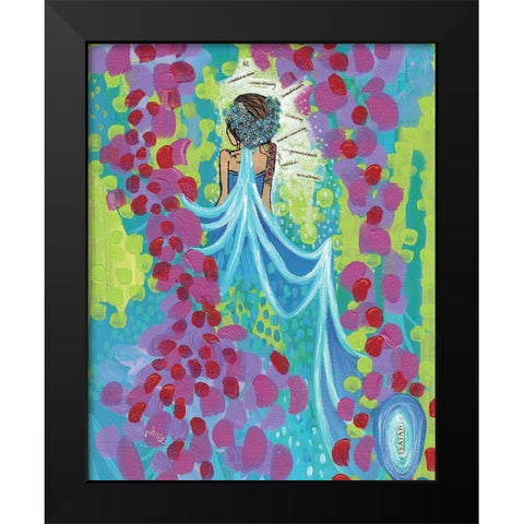 Bride Black Modern Wood Framed Art Print by Wieners, Valerie