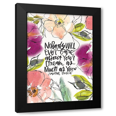 Nobody Will Black Modern Wood Framed Art Print with Double Matting by Wieners, Valerie