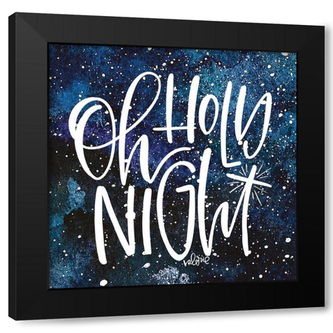 Holy Night Black Modern Wood Framed Art Print by Wieners, Valerie