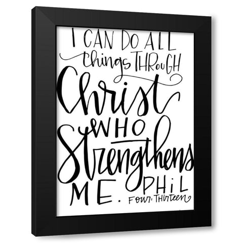 All Things Black Modern Wood Framed Art Print by Wieners, Valerie