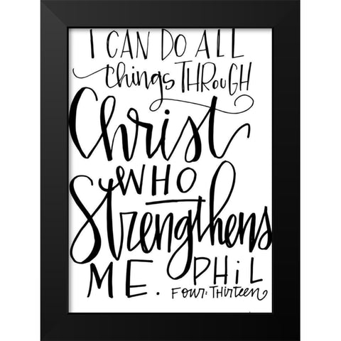 All Things Black Modern Wood Framed Art Print by Wieners, Valerie