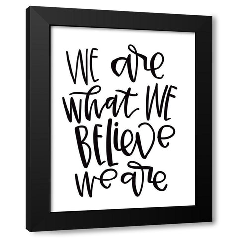 We Are Black Modern Wood Framed Art Print by Wieners, Valerie
