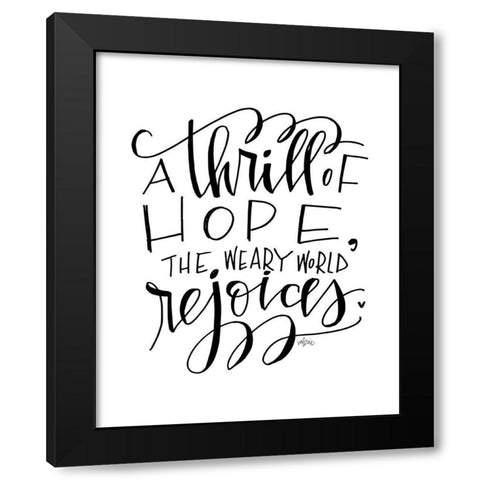 Rejoices Black Modern Wood Framed Art Print by Wieners, Valerie