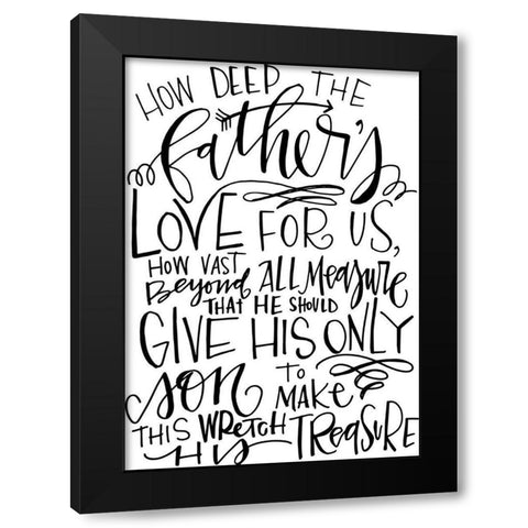 How Deep Black Modern Wood Framed Art Print with Double Matting by Wieners, Valerie