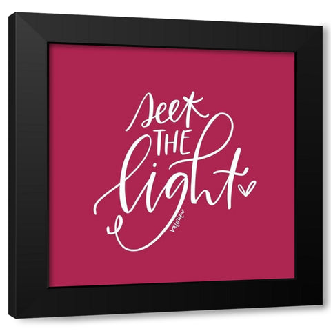 Seek the Light Black Modern Wood Framed Art Print with Double Matting by Wieners, Valerie