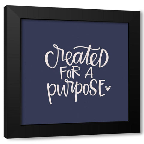 Created for a Purpose Black Modern Wood Framed Art Print with Double Matting by Wieners, Valerie