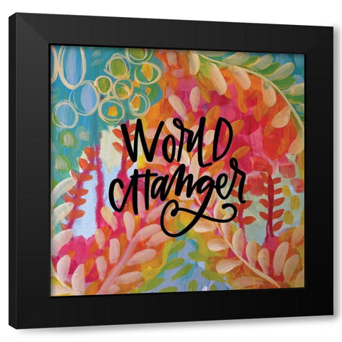 Changer Black Modern Wood Framed Art Print with Double Matting by Wieners, Valerie
