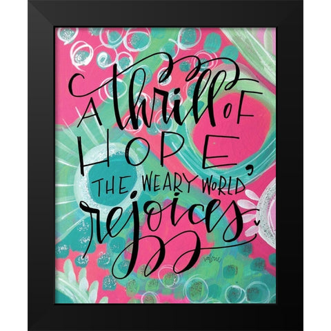 Thrill-eisley  Black Modern Wood Framed Art Print by Wieners, Valerie