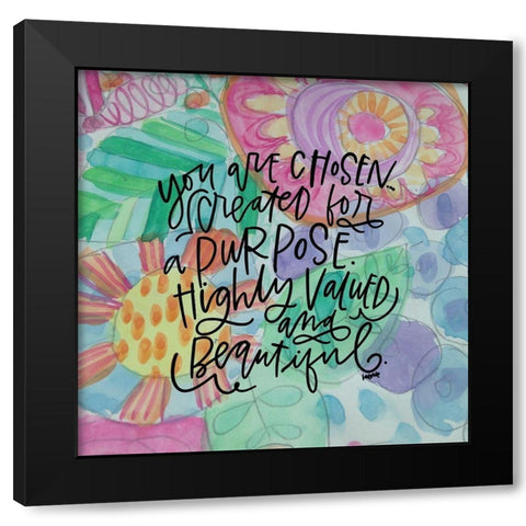 Created For Black Modern Wood Framed Art Print with Double Matting by Wieners, Valerie