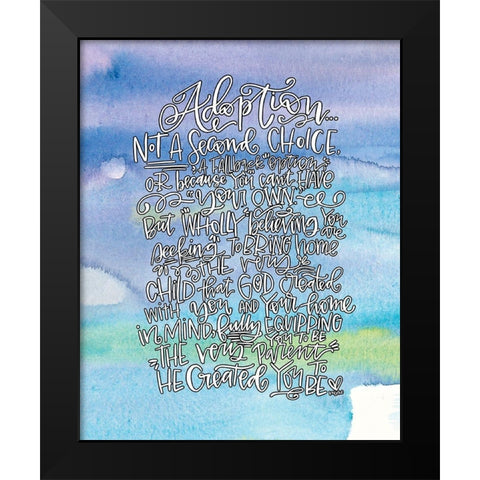 Adoption III Black Modern Wood Framed Art Print by Wieners, Valerie