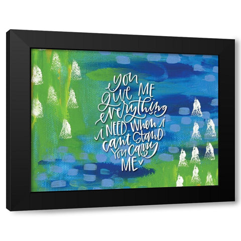 You Give Me Black Modern Wood Framed Art Print by Wieners, Valerie