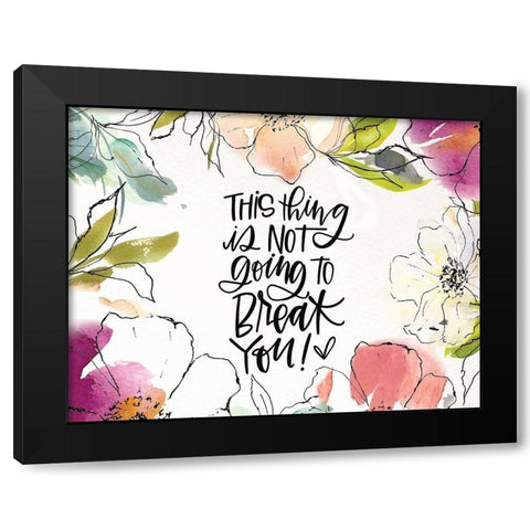 This Thing Black Modern Wood Framed Art Print with Double Matting by Wieners, Valerie