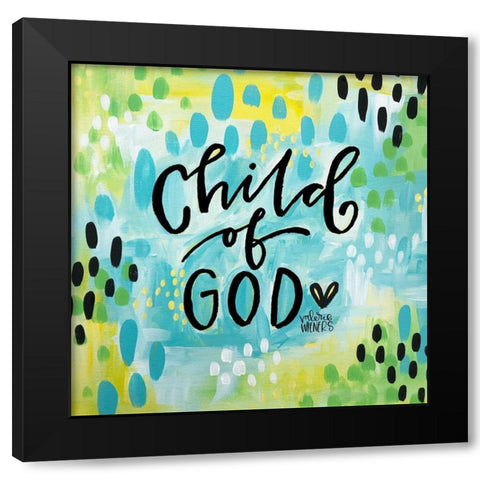 Child of God II Black Modern Wood Framed Art Print by Wieners, Valerie