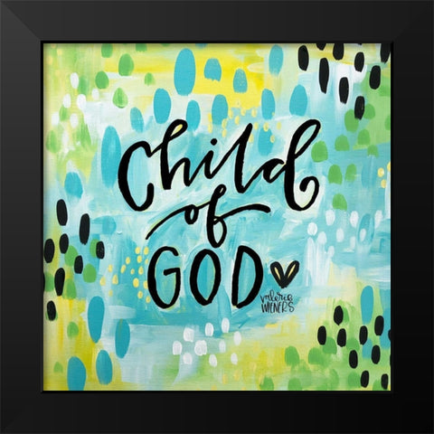 Child of God II Black Modern Wood Framed Art Print by Wieners, Valerie