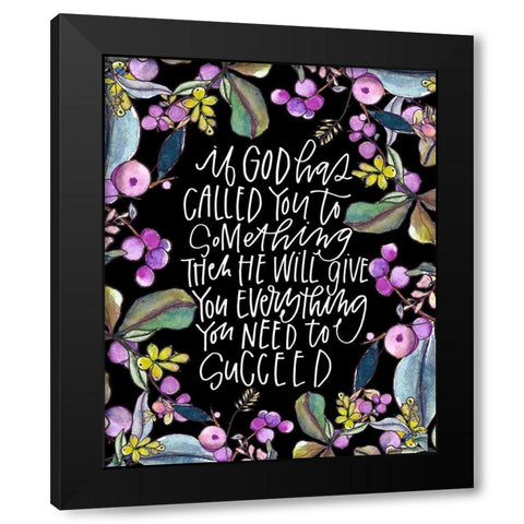 If God Has Black Modern Wood Framed Art Print with Double Matting by Wieners, Valerie