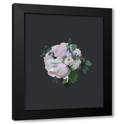 Bouquet I Black Modern Wood Framed Art Print with Double Matting by Wieners, Valerie